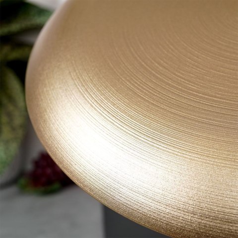 Talerz Obiadowy Płytki Szklany Złoty Dekoracyjny Ozdobny VILDE 32,5 cm