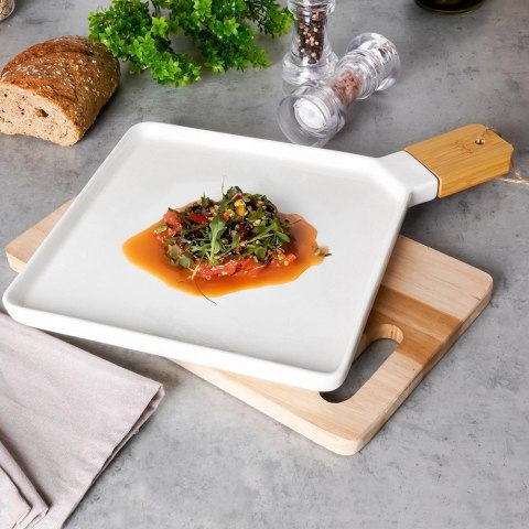 Talerz Taca do Serwowania Sałatek Przekąsek Porcelana NAVA 44,5x35 cm