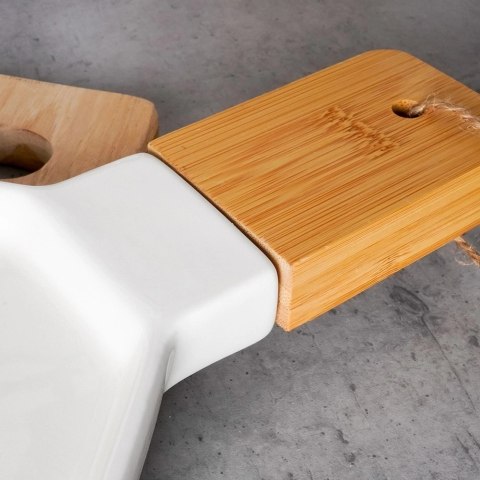 Talerz Taca do Serwowania Sałatek Przekąsek Porcelana NAVA 44,5x35 cm