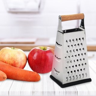 Tarka Kuchenna 4-Stronna Stalowa Ostra ORION 22 cm Uchwyt Bambus