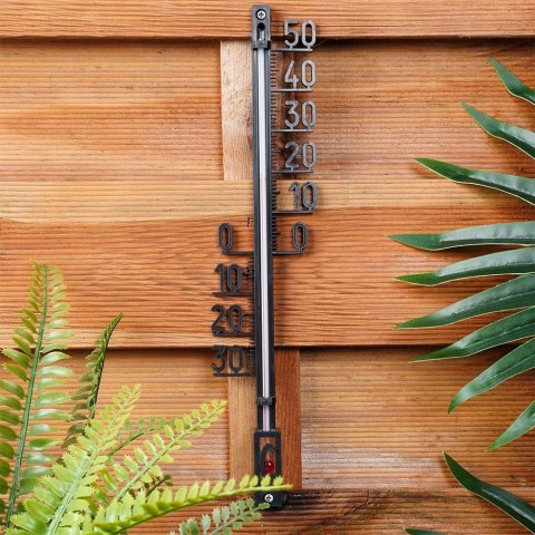 Termometr Uniwersalny Czarny PROGARDEN 27 cm Wewnątrz Zewnątrz