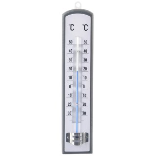 Termometr Uniwersalny Drewniany Szary ORION 21 cm Zewnętrzny