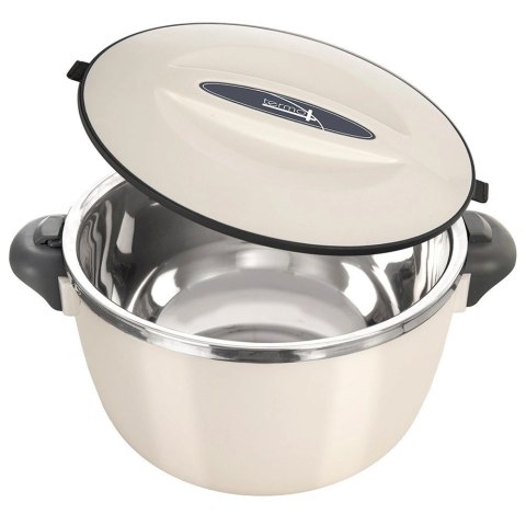 Termomisa Obiadowa TERMO Stalowa 2 L ORION Kremowy z Praktycznymi Uchwytami