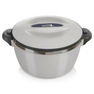 Termomisa Obiadowa TERMO Stalowa 2 L ORION Szary z Praktycznymi Uchwytami