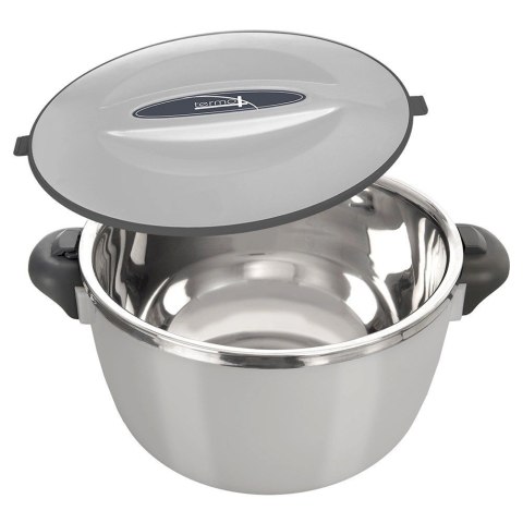 Termomisa Obiadowa TERMO Stalowa 2 L ORION Szary z Praktycznymi Uchwytami