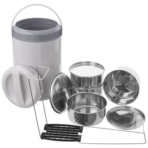 Termos Menażka Obiadowa Termiczna Stalowa 4-Poziomowa Solidna ORION 4x800ml