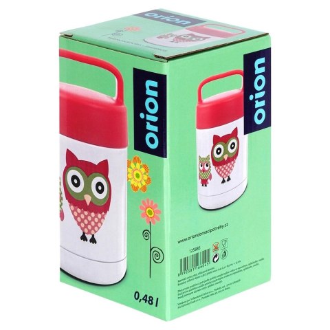 Termos Obiadowy Termiczny Stalowy Dziecięcy dla Dzieci Sowa ORION 450ml