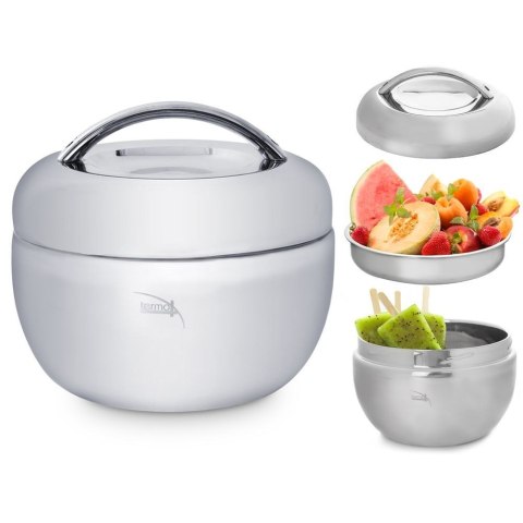 Termos Pojemnik Obiadowy Termiczny Miska Talerz Lunchbox Stalowy ORION 0,8L