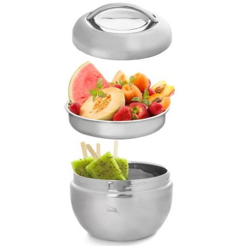 Termos Pojemnik Obiadowy Termiczny Miska Talerz Lunchbox Stalowy ORION 0,8L