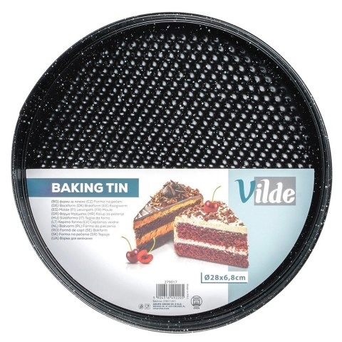 Tortownica Rozpinana Granitowa 28 cm VILDE Stal Nieprzywierająca do Ciast