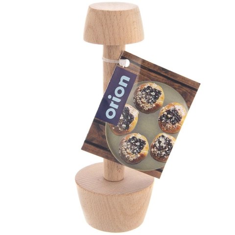 Ubijak do Tartaletek Drewniany Dwustronny ORION 4, 5,5 cm do Ciasta Tart