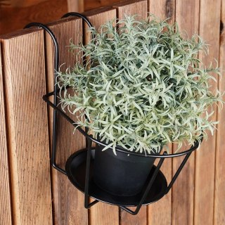 Uchwyt Balkonowy na Doniczkę Metalowy 24 x 18 cm VILDE do Balustrad 5 cm