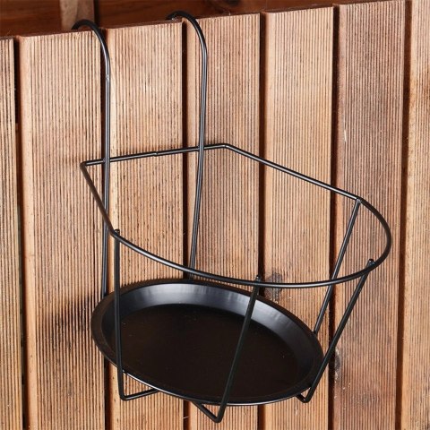Uchwyt Balkonowy na Doniczkę Metalowy 29 x 22 cm VILDE do Balustrad 5 cm