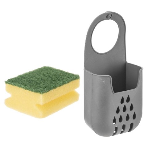 Uchwyt na Gąbkę Kuchenną na Kran Solidny ORION W Zestawie Gąbka 8,5 x 17 cm