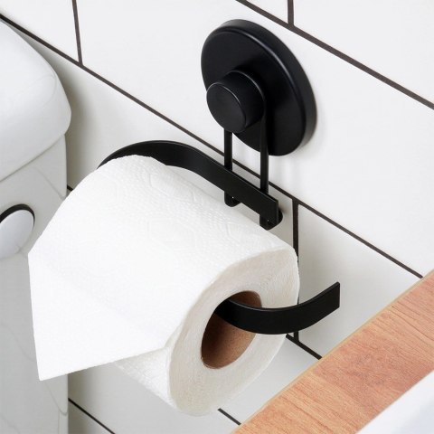 Uchwyt na Papier Toaletowy Metalowy BATHROOM na Przyssawkę 14 x 11 cm