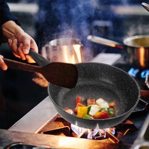 Uniwersalna Patelnia do Smażenia Granitowa Głęboka Gaz Indukcja ORION 24 cm