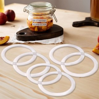 Uszczelki do Słoików IRMA Zestaw 6 szt. Silikon ORION Szczelne 11 cm