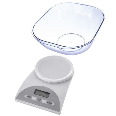 Waga Kuchenna Elektroniczna z Miską Cyfrowy Wyświetlacz ORION 5 kg