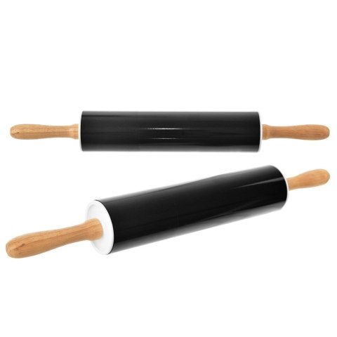 Wałek do Ciasta Metalowy Obrotowy 46 cm ORION Nieprzywierająca Powłoka