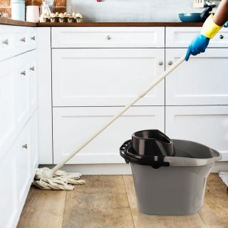 Wiadro do Mopa z Wyciskaczem 12 L ORION Uchwyt na Kij 38 x 28 cm