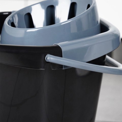 Wiadro do Mopa z Wyciskaczem 14 L VILDE Wygodna Wylewka 37 x 34 cm