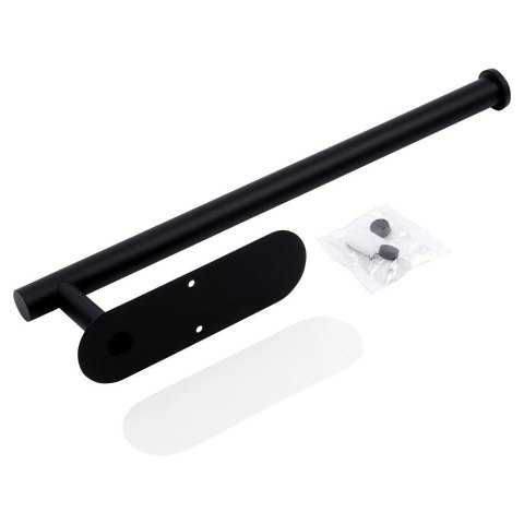 Wieszak na Ręcznik Papierowy VILDE Czarny Stal Nierdzewna 33,5 cm