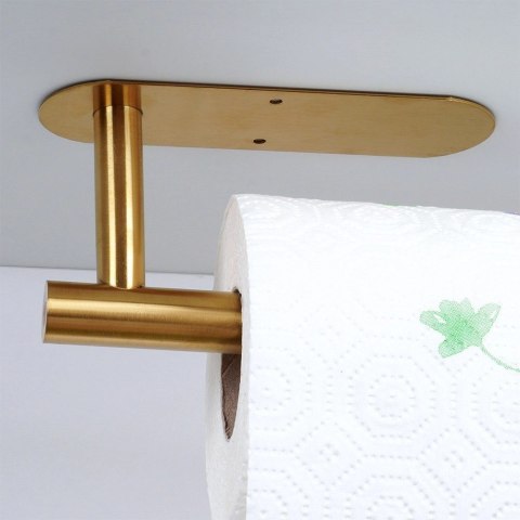 Wieszak na Ręcznik Papierowy VILDE Złoty Stal Nierdzewna 33,5 cm