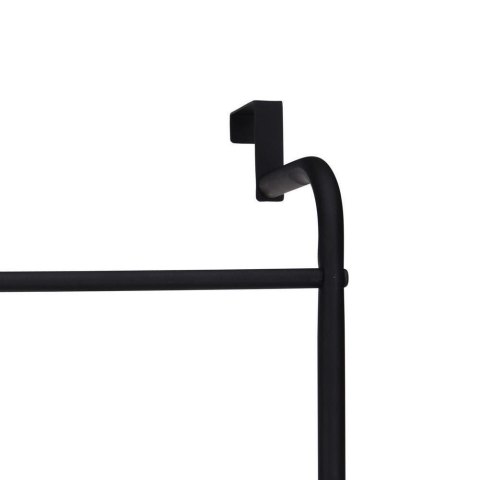 Wieszak na Ręczniki Metalowy Czarny Naścienny BATHROOM SOLUTIONS 73x44,5 cm