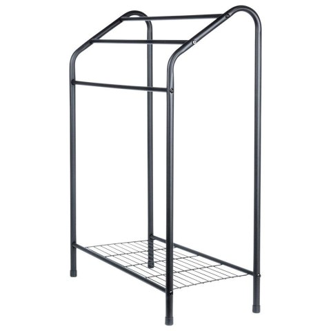Wieszak na Ręczniki Ubrania VILDE Stojący Metalowy Półka 82,5 cm