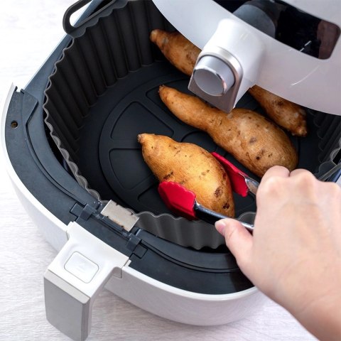 Wkład do Frytkownicy Air Fryer 1 szt. HIT Silikonowy Szary Okrągły 20 cm