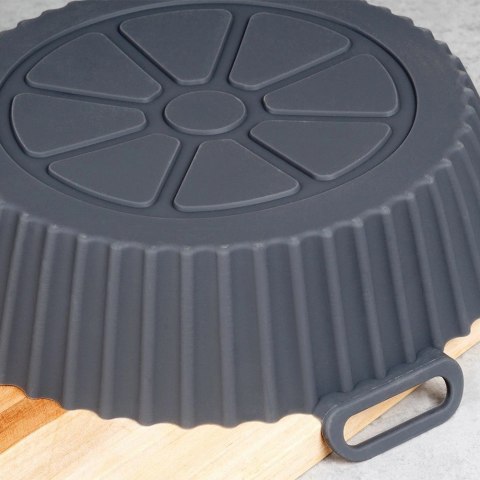 Wkład do Frytkownicy Air Fryer 1 szt. HIT Silikonowy Szary Okrągły 20 cm