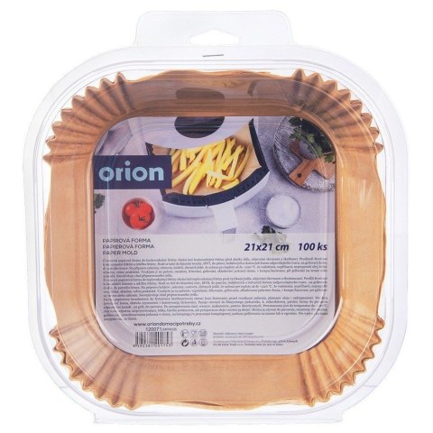 Wkład do Frytkownicy Air Fryer 100 szt. ORION Papier Kwadratowy 21 x 21 cm