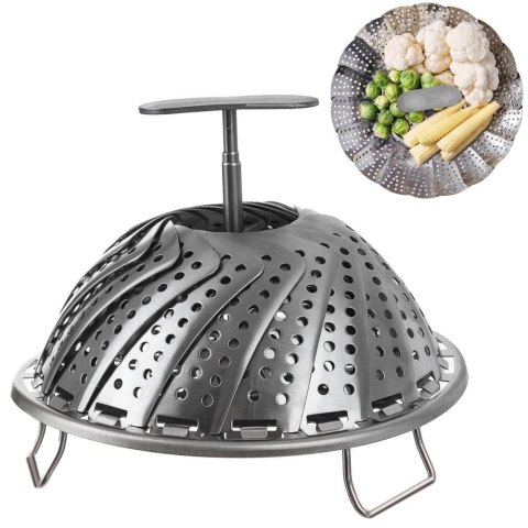 Wkład do Gotowania Klusek Warzyw Ryb na Parze Stalowy Solidny ORION 14-23cm