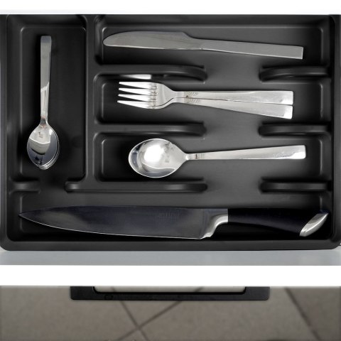Wkład na Sztućce do Szuflady VILDE Czarny 5 Przegród 36 x 25,5 cm