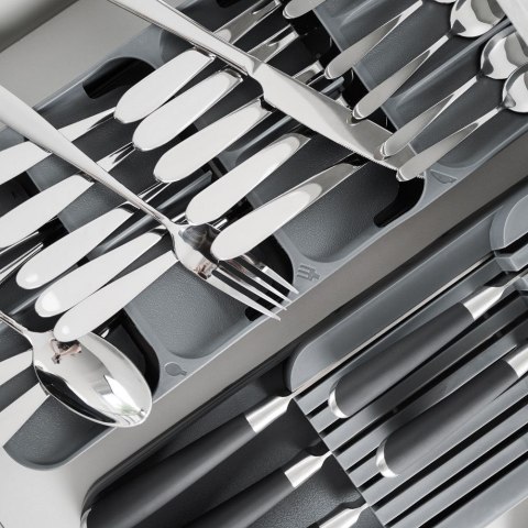 Wkład na Sztućce do Szuflady VILDE Szary 9 Przegród 39 x 17 cm