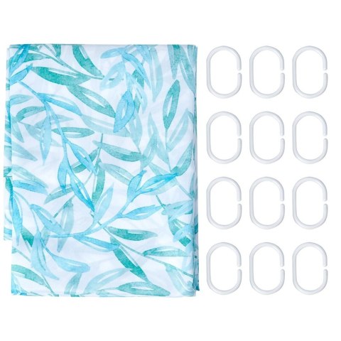 Wodoodporna Zasłona Prysznicowa Łazienkowa BATHROOM SOLUTIONS 180 x 200 cm