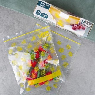 Woreczki Strunowe do Żywności 20 szt. VILDE 18 x 23 cm z Zamknięciem