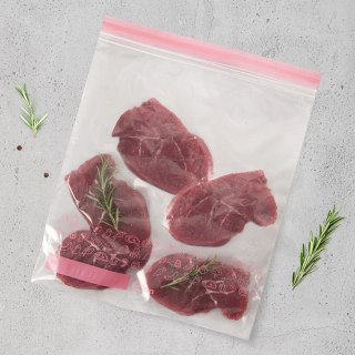 Woreczki Strunowe do Żywności 25 szt. ORION 34 x 27 cm z Miejscem na Opis