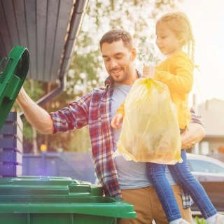 Worki na Śmieci 40 L 10 szt. ORION z Taśmą Ściągającą Cytrynowy Zapach