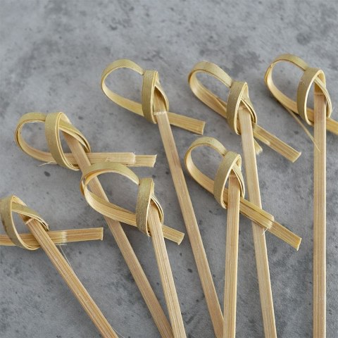 Wykałaczki do Przekąsek Bambusowe 10 cm 30 szt. Drewniane HIT