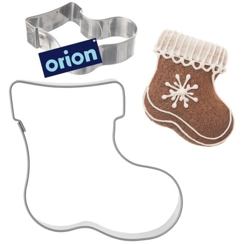 Wykrawacz do Ciastek 6 cm ORION Skarpeta Świąteczna Stal Nierdzewna