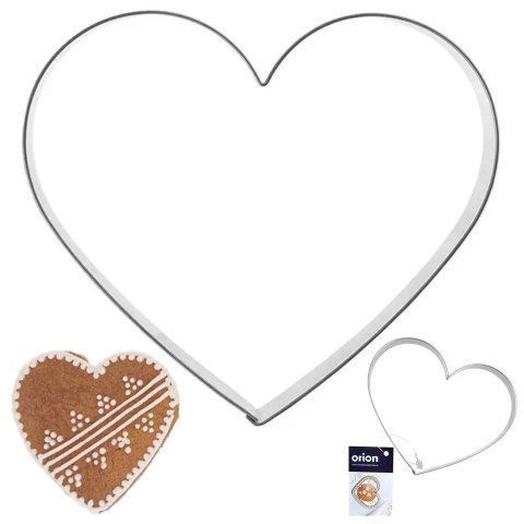 Wykrawacz do Ciastek 9,5 cm ORION Serce Duży Stal Nierdzewna