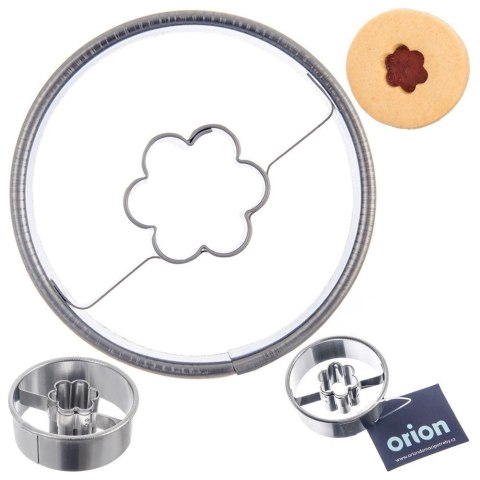 Wykrawacz do Ciastek Koło z Kwiatkiem 4,5 cm Stal do Zmywarki ORION