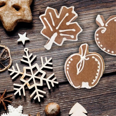 Wykrawacz do Ciastek Liść Klonu 4 x 3,5cm Stal Nierdzewna do Zmywarki ORION