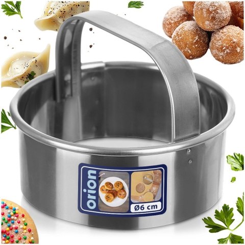 Wykrawacz do Ciastek Pierogów i Pączków 6 cm Stal Nierdzewna Solidny ORION