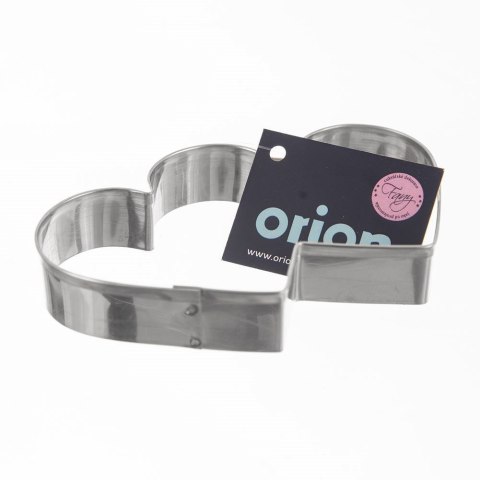 Wykrawacz do Ciastek Podwójne Serce 9 x 5,5 cm Stal do Zmywarki ORION