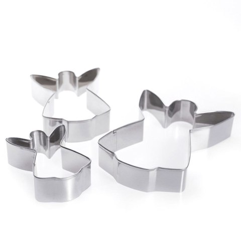 Wykrawacze do Ciastek 3 szt. LA CUCINA Anioł Stal Nierdzewna 12 cm