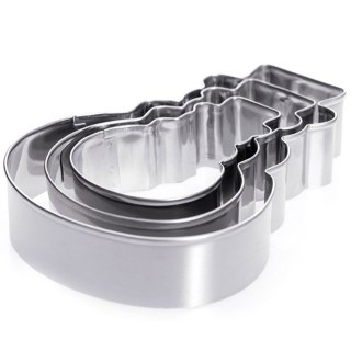 Wykrawacze do Ciastek 3 szt. LA CUCINA Bałwan Stal Nierdzewna 13 cm