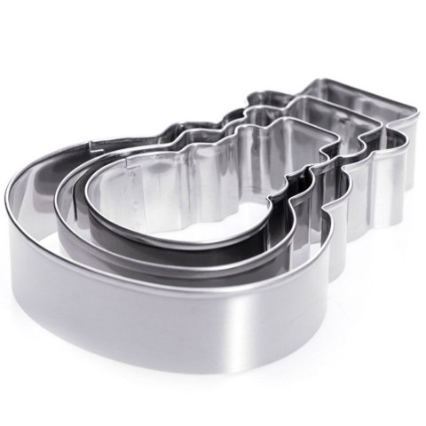 Wykrawacze do Ciastek 3 szt. LA CUCINA Bałwan Stal Nierdzewna 13 cm