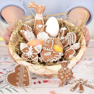 Wykrawacze do Ciastek 3 szt. ORION Kogut Kura Pisklę Stal Nierdzewna